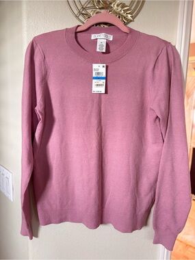 Planet Gold Pink Crewneck Sweater